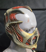 Load image into Gallery viewer, Orange and gold 3/4 mask
