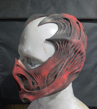 Load image into Gallery viewer, Red and gray 3/4 mask
